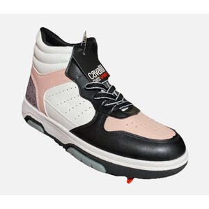 Women's Cavalli Class Sport Sneakers White/Pink/Black, MSRP$84.99. Sz 6.5